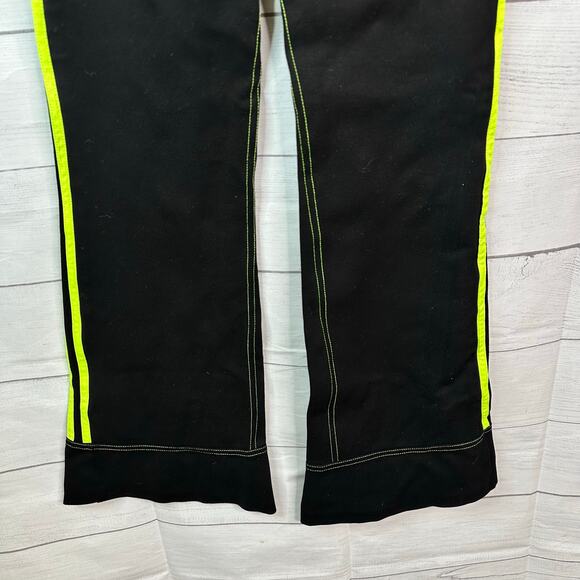 I.AM.GIA. Womens size Small Astrid High Waist Flare Striped Pants Stretch Flaw - Picture 9 of 13